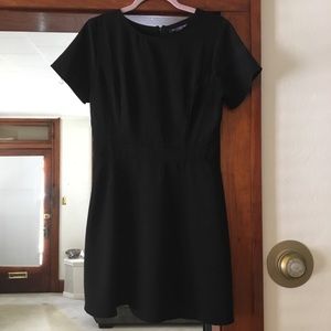 Black fit and flare dress